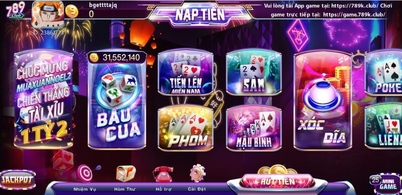 Kho game đa dạng tại 789 club